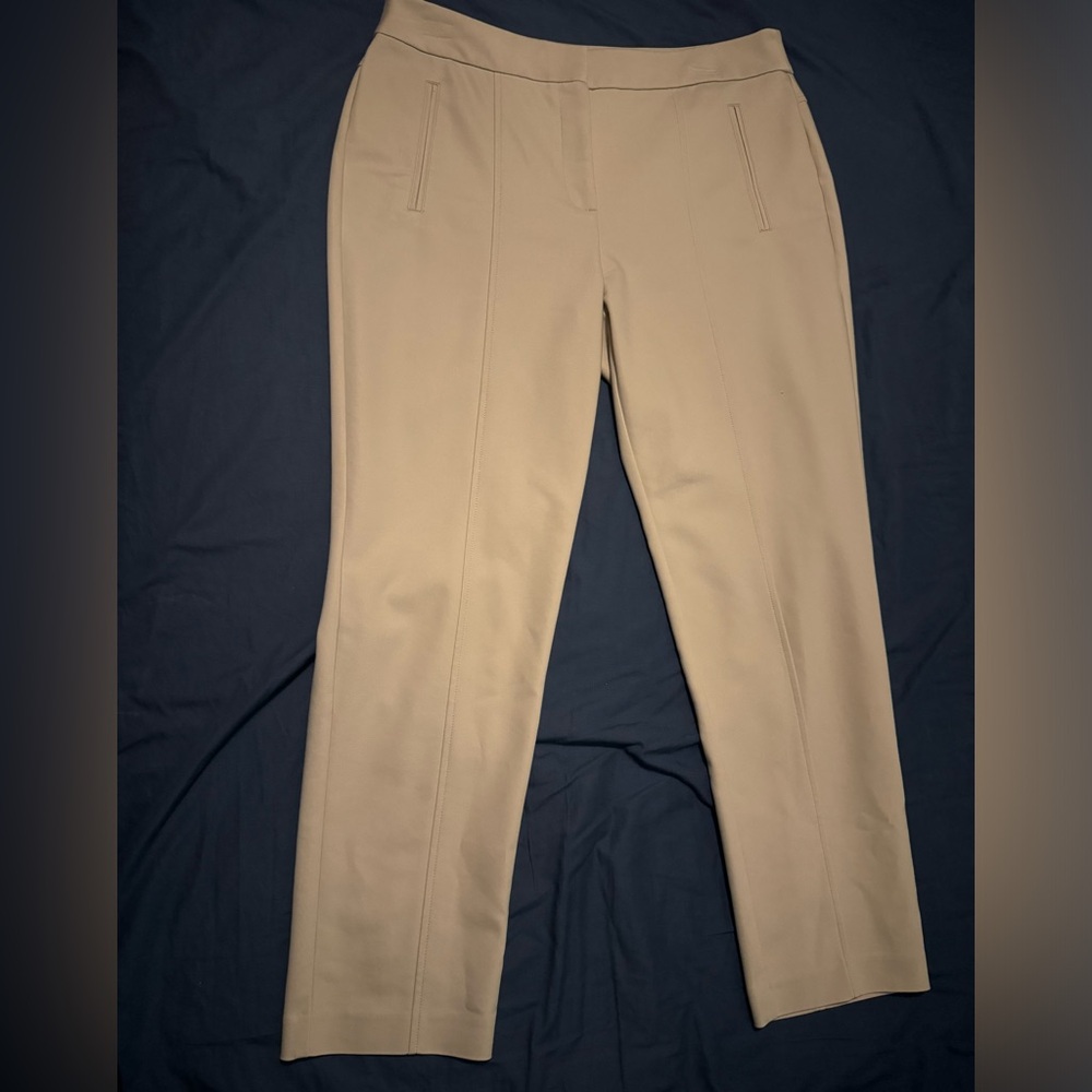 Chico’s SO Slimming cream slacks ankle length size 1, US size 8